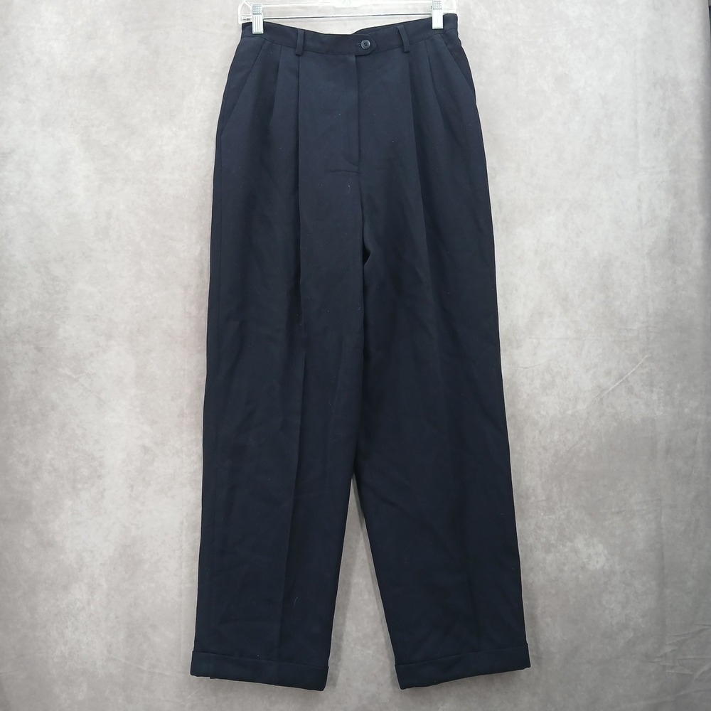Navy Blue Y2K‎ Business Lauren Ralph Laure Formal Wedding Preppy Dress Pants 10